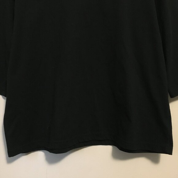 Vintage Black Bohemian Tee With Stitchwork and Beadwork - Picture 3 of 14